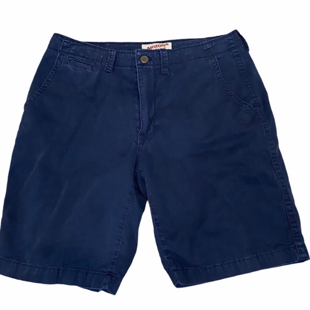 Men’s Arizona Blue Flat Front Cotton Shorts
